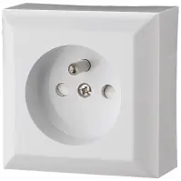 Egyetlen aljzat Z/U IP20 GAO white 20455