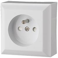 Egyetlen aljzat Z/U IP20 GAO white 20455