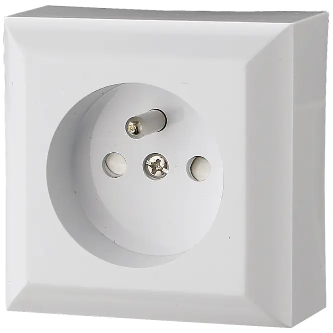 Egyetlen aljzat Z/U IP20 GAO white 20455