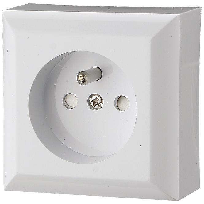 Egyetlen aljzat Z/U IP20 GAO white 20455