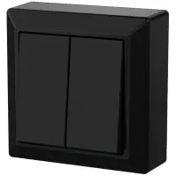 Kapcsoló gyertyatartó N/T GAO black 20464