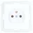 Egyetlen aljzat Z/U MEDIUM white 17664