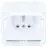 Egyetlen aljzat IP44MEDIUM white 17665