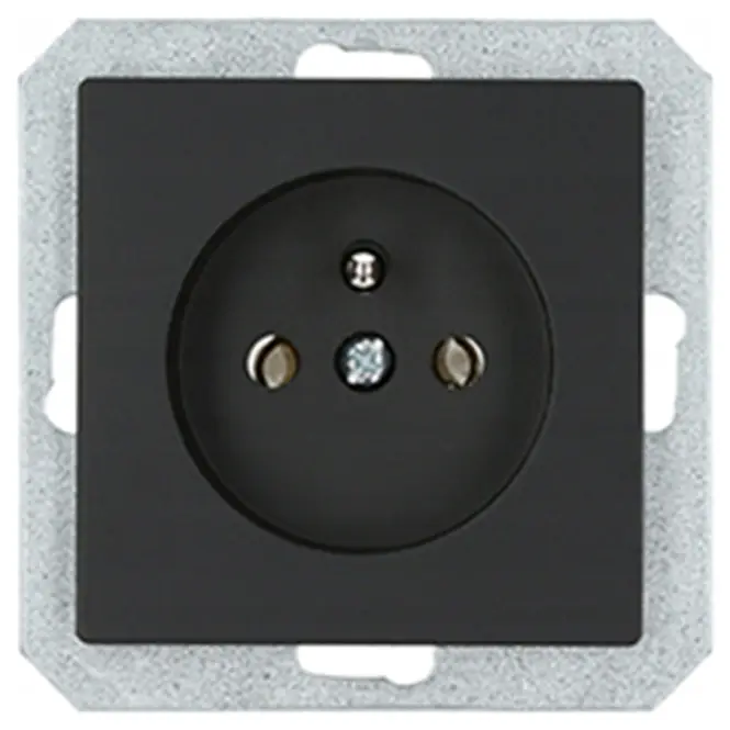 Egyetlen aljzat 2p+z MEDIUM black 33508