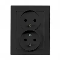 Dupla aljzat 2x2p+z czeskie MEDIUM black 33514