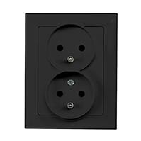 Dupla aljzat 2x2p+z czeskie MEDIUM black 33514