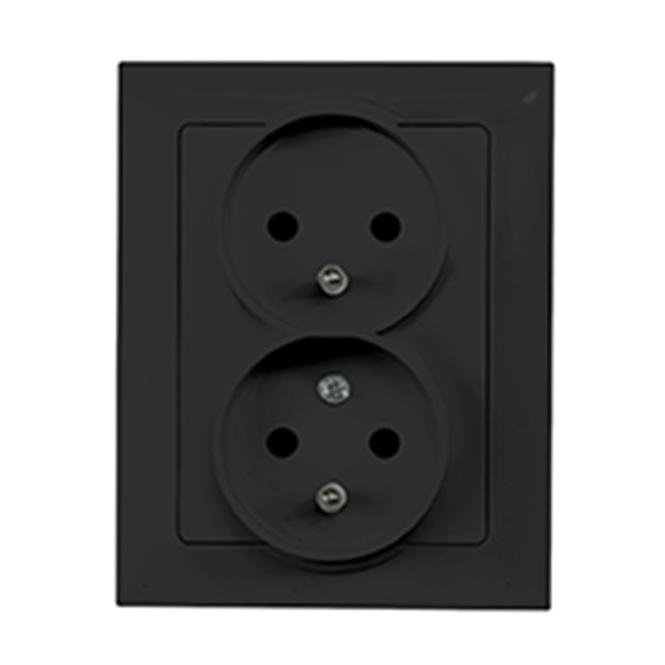 Dupla aljzat 2x2p+z czeskie MEDIUM black 33514