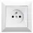 Egyetlen aljzat POLA white 33029