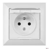 Egyetlen aljzat IP44 POLA white 33030