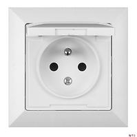 Egyetlen aljzat IP44 POLA white 33030