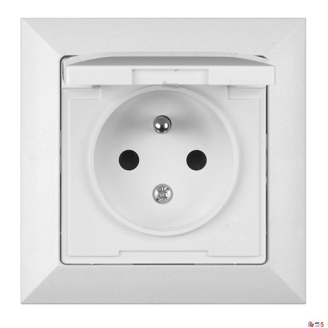Egyetlen aljzat IP44 POLA white 33030