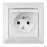 Egyetlen aljzat IP44 POLA white 33030