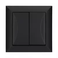 Dupla kapcsoló POLA black 33201