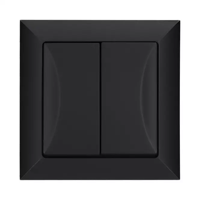 Dupla kapcsoló POLA black 33201