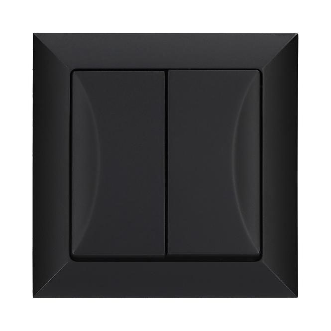 Dupla kapcsoló POLA black 33201