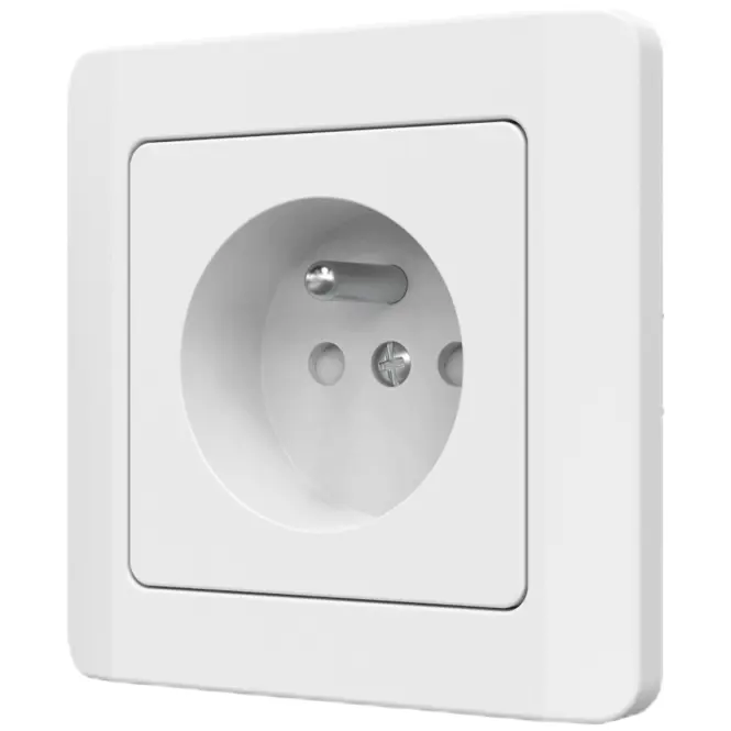 Egyetlen aljzat Z/U SILVA white 46136