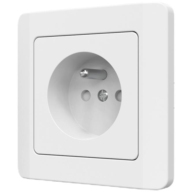 Egyetlen aljzat Z/U SILVA white 46136
