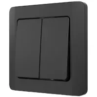 Kapcsoló gyertyatartó SILVA black 46217
