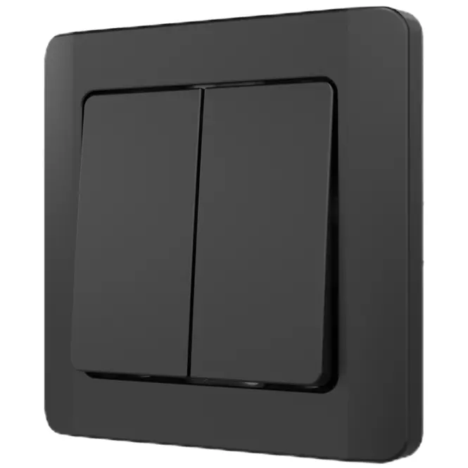 Kapcsoló gyertyatartó SILVA black 46217