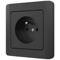 Egyetlen aljzat Z/U SILVA black 46220