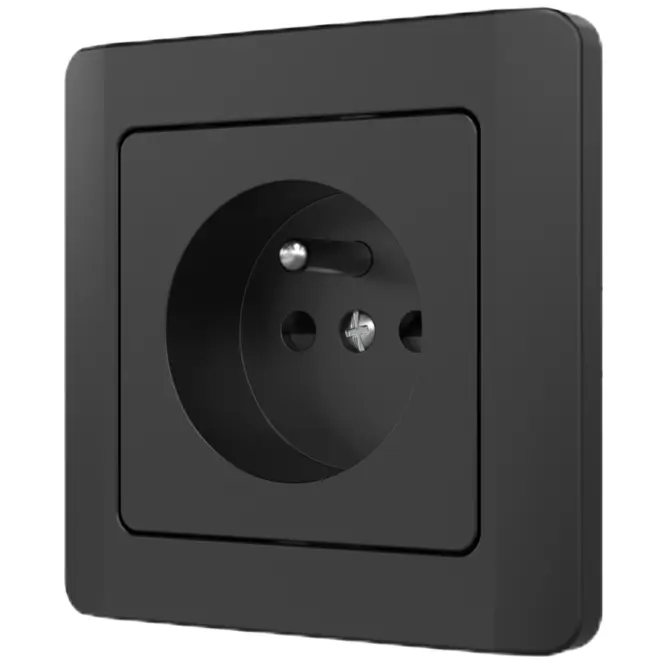 Egyetlen aljzat Z/U SILVA black 46220
