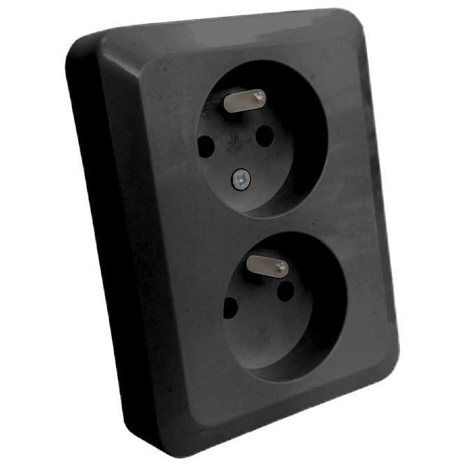 Dupla aljzat czeskie Z/U SILVA black 46139
