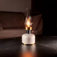 Asztali lámpa OLIA USB IP44 beige