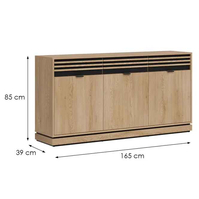 Komód Ferro Fe03 tölgy Crem Torro,2