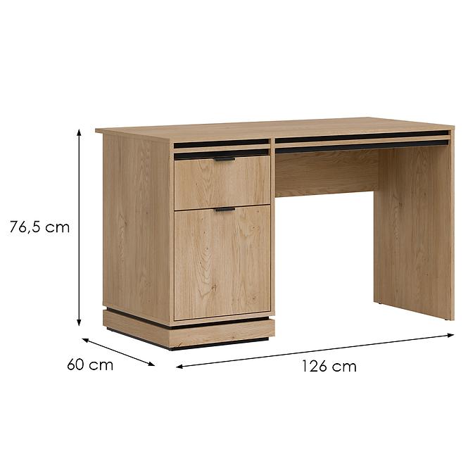 Íróasztal Ferro Fe17 tölgy Crem Torro,2