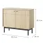Komód Japandi K104 tölgy linea,2