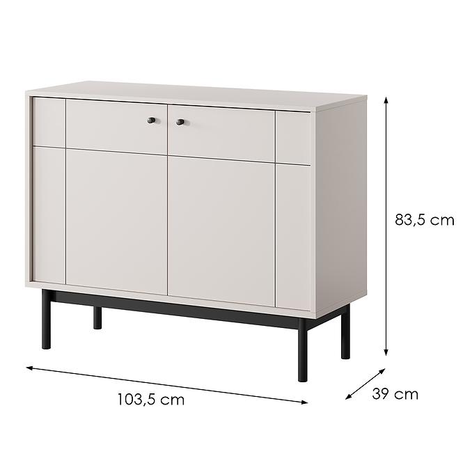 Komód Japandi K104 kasmír,2