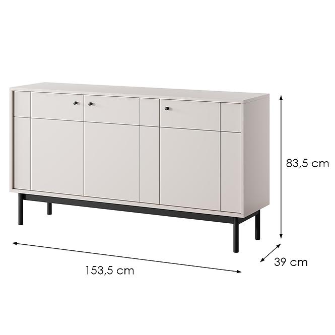 Komód Japandi K154 kasmír,2
