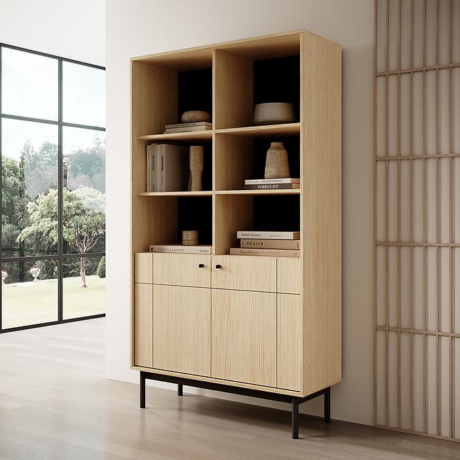 Regál Japandi R104 tölgy linea