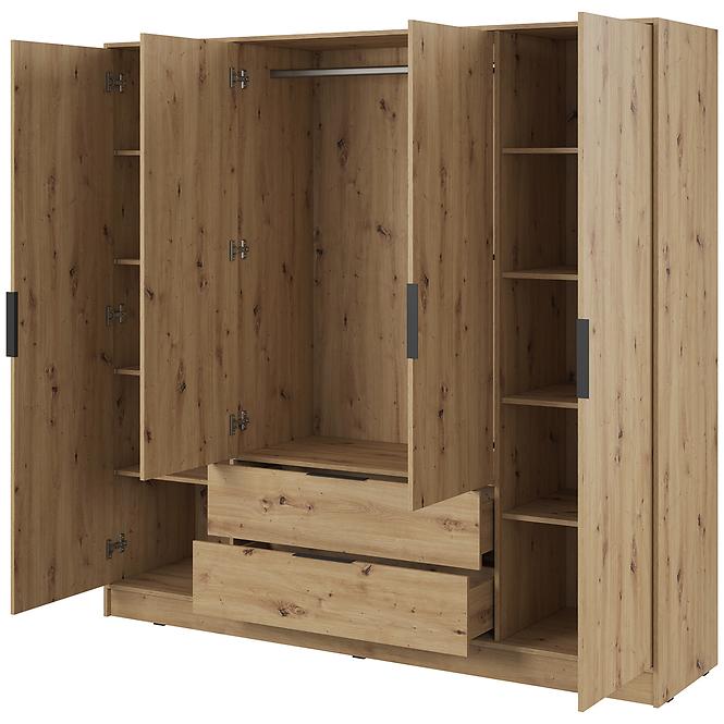 Szekrény Kelly 4D tükör nélkül artisan,3