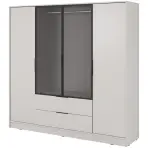 Szekrény Kelly 4D RM cashmere + led