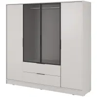 Szekrény Kelly 4D RM cashmere + led