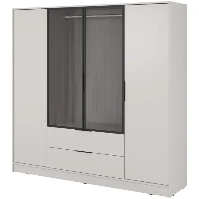 Szekrény Kelly 4D RM cashmere + led