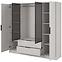 Szekrény Kelly 4D RM cashmere + led,3