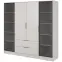 Szekrény Kelly 4D RD cashmere + led