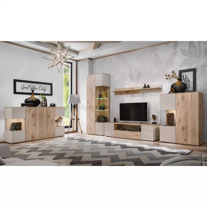 Vitrin Catalina DVC CT WSW tölgy viking/kasmír