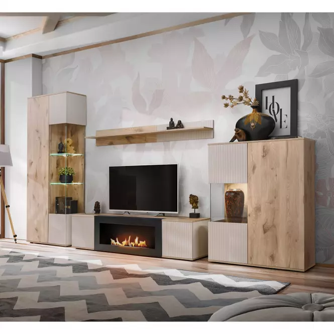 Vitrin Catalina DVC CT WSN tölgy viking/kasmír