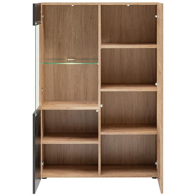 Vitrin Aron RZS AR WSN tölgy ribbeck/fekete