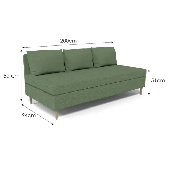 Kanapé Alfa Bonell 90 Verita 72 00/1 zöld