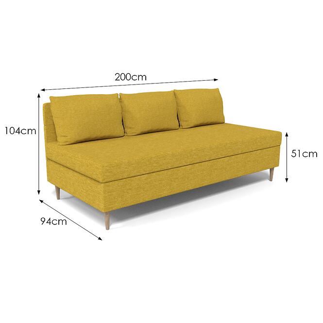 Kanapé Alfa Bonell 90 Verita 53 00/1 sárga,5