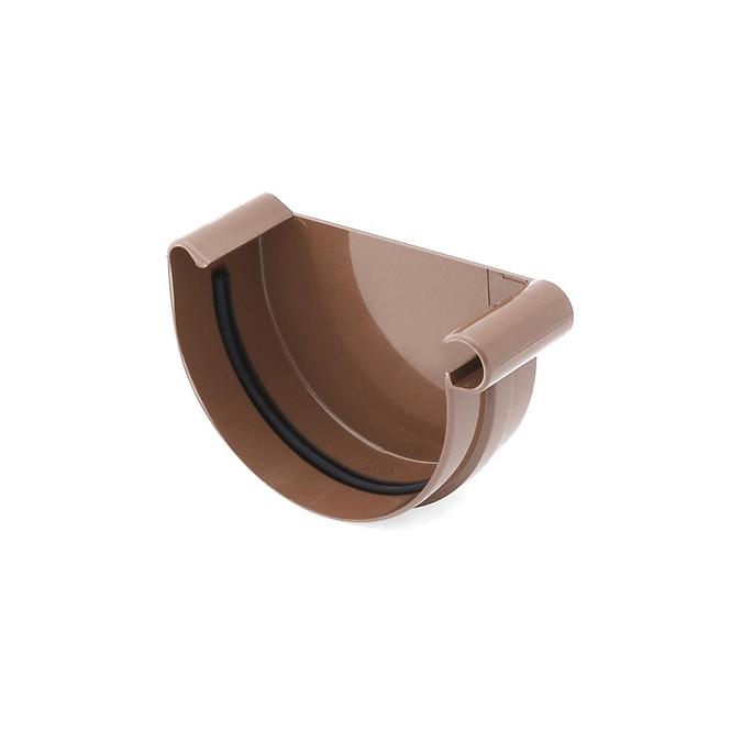 BRYZA Ereszcsatorna jobb oldali műanyag Ø 125 mm, barna RAL 8017