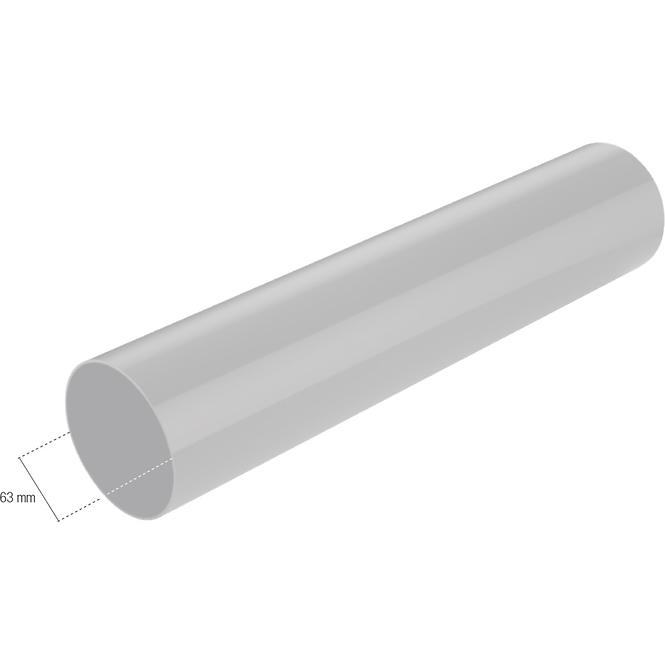 Bryza pvc lefolyócső 63 mm 2m barna,2