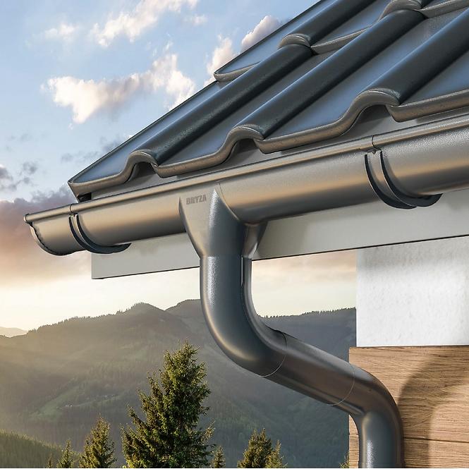 BRYZA PVC Ereszcsatorna 125 mm 3 m Barna,3
