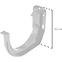 BRYZA PVC ereszcsatorna kampó Ø 63 mm, barna RAL 8017,2