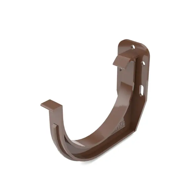 BRYZA PVC ereszcsatorna kampó Ø 90 mm, barna RAL 8017