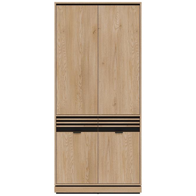 Szekrény 2D Ferro Fe08 Tölgy Crem Torro,3